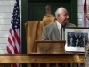 Mayor Batos presents the EHS with a framed picture of the Village of Estero Council Members