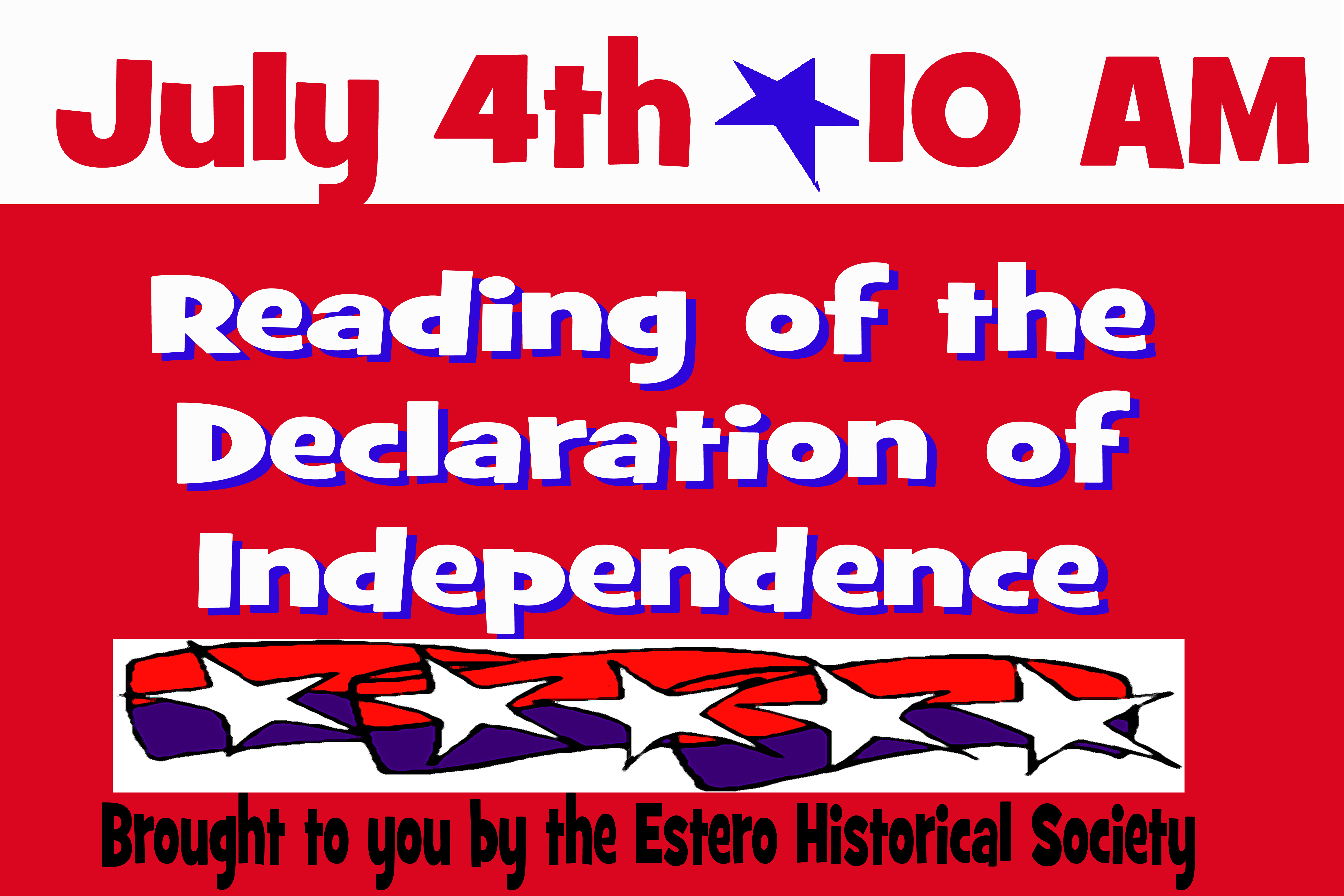 July 4th – Annual Reading of the Declaration of Independence