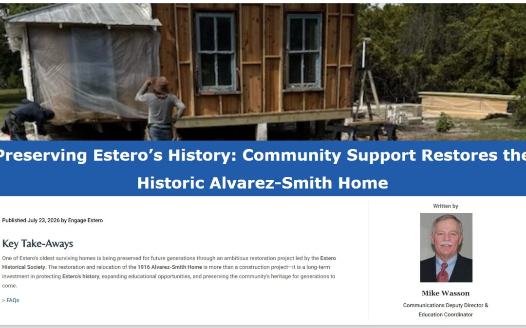 In the News: Estero Today Features the Alvarez/Smith Home Restoration