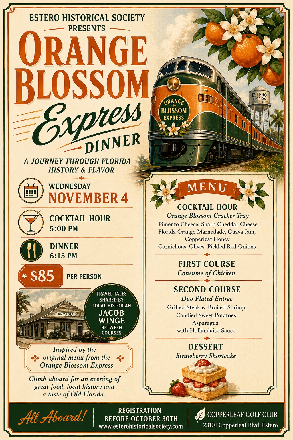 Orange_Blossom_Express_Dinner_Flyer_Wednesday Orange Blossom Dinner