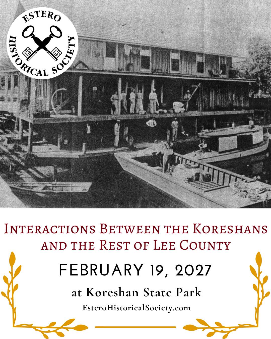 Interactions between the koreshans and lee county